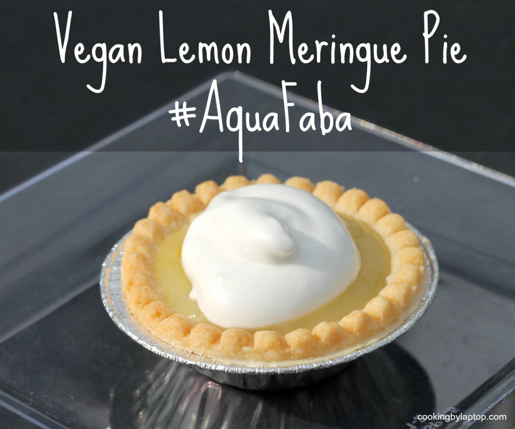vegan lemon meringue pie #aquafaba