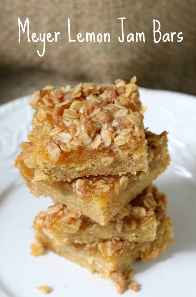 Meyer lemon jam bars