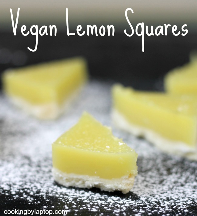 vegan lemon squares